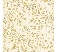 Profhome 935855-GU Papier peint floral subtilement chatoyant or jaune 7,035 m2