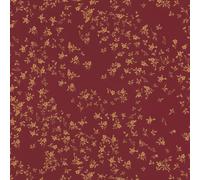 Profhome 935857-GU Papier peint floral brillant rouge or 7,035 m2