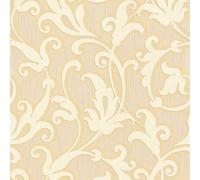 Profhome 954902-GU Papier peint aspect textile mat jaune or 5,33 m2