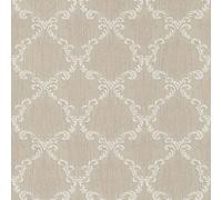 Profhome 956291-GU Papier peint aspect textile mat beige 5,33 m2