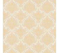 Profhome 956292-GU Papier peint aspect textile mat beige jaune 5,33 m2