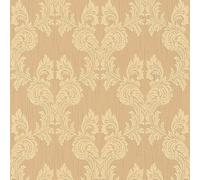 Profhome 956303-GU Papier peint aspect textile mat orange beige 5,33 m2
