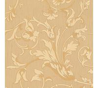 Profhome 956333-GU Papier peint aspect textile mat orange beige 5,33 m2