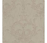 Profhome 961963-GU Papier peint baroque mat brun beige 5,33 m2