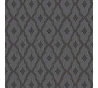 Profhome 961975-GU Papier peint ethnique mat gris noir 5,33 m2