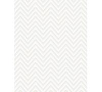 Profhome BA220091-DI Papier peint à rayures accents métalliques blanc argent 5,33 m2