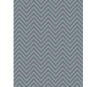 Profhome BA220094-DI Papier peint à rayures accents métalliques bleu bleu-pigeon 5,33 m2