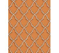 Profhome DE120026-DI Papier peint ethnique brillant orange or 5,33 m2