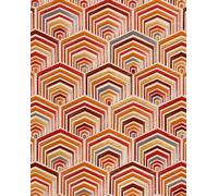 Profhome DE120045-DI Papier peint ethnique brillant beige cuivré 5,33 m2