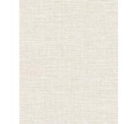 Profhome DE120111-DI Papier peint aspect textile mat blanc 5,33 m2