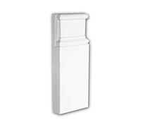 Profhome Élément décoratif encadrement de porte 154010 9,5 cm x 25,0 cm x 3,1 cm Mousse de polyuréthane rigide prétraité