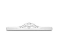Profhome Fronton Décoratif 154014 - Style Empire - 149,5 x 24,3 x 6,6 cm - Ornement Mural en Polyuréthane Rigide, Prêt à Peindre