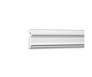 Profhome Moulure Murale 651307 - Grand Profil 9,6 cm - 200 x 2,5 cm - Cimaise Décorative en Polystyrène Extrudé (XPS), Prête à Peindre