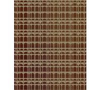 Profhome VD219159-DI Papier peint à motifs graphiques brillant rouge brun 5,33 m2