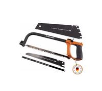 PROFI-PARTNER Scie Multifonctions 4-en-1 avec Système de Changement Rapide - Kit complet de scies incluant 4 lames spécialisées pour bois, plastique & métal