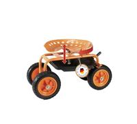Profi-Partner Siège de travail à roulettes pour jardinage - Siège de jardin - Chariot d'atelier avec roulettes - Charge maximale : 150 kg - Frein de stationnement - Pivotant à 360°