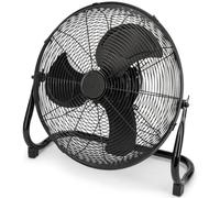 Proficare Brasseur d'air design 45 cm PC-VL3066WM Noir - Machine à vent XL silencieuse avec 3 niveaux de vitesse, grille métallique, base stable, 100W, angle réglable