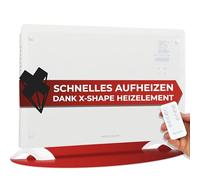 ProfiCare® Chauffage électrique avec façade en verre | Radiateur mobile également adapté au montage mural | Chauffage par convecteur | Chauffage silencieux - 0dB | PC-GKH 3119 blanc