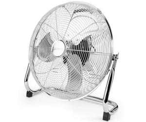 PROFICARE PC VL 3066 WM - Ventilateur de sol rétro - 100 W - 45 cm - Voyants LED - 4 niveaux (0-1-2-3) - Silencieux - Chrome