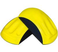 PROFICOLOR Bloc de ponçage auto-agrippant, semi-circulaire, PC Ponçage jaune