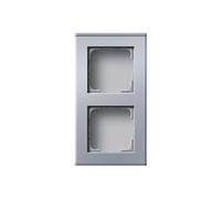 Profil 55 136226 Plaque Prise Murale 2 Voies En Aluminium