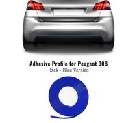 Profil Adhésif - Peugeot - 308 - Bleu - S'adapte Au Pare-Chocs - Inclus: Serviette Easy Cleaner Pro