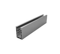 Profil aluminium pour garde-corps en verre