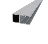 Profil bordure monobloc (en U) - toiture polycarbonate Aluminium, ep.10 mm, L.3 m