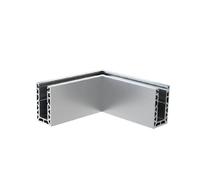 Profil d’angle aluminium pour garde-corps en verre