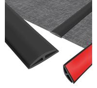 Profil de bordure pour tapis, adhésif, 5 mètres, pour tapis jusqu'à 5 mm d'épaisseur, couleur noire