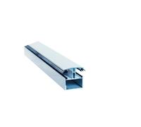 Profil de jonction porteur en H adaptable au polycarbonate 16-32mm en aluminium laqué - L: 3 m - l: 6 cm - Blanc RAL 9010