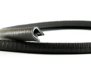 Profil de protection de bord avec bande adhésive, de 1 à 3 mm, de couleur noire, longueur 5 mètres