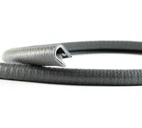 Profil de protection de bord en PVC, 10 mètres, épaisseur de 1 à 4,5 mm, couleur gris anthracite