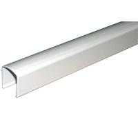 Profil recouvrement ferme-imposte extra-plat Ventus F200 longueur 1800mm finition blanc - FERCO - 9-33444-18-0-7
