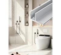 Profil en aluminium avec rainure profonde pour porte de douche en verre, fente de séparation pour panneau sans cadre de 8 mm