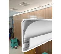 Profil en aluminium pour plinthe lumineuse LED | Garniture moderne de moulage de couronne pour éclairage mural | Corniche décorative et plinthe | Accent élégant de design d'intérieur