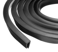 Profil en caoutchouc de protection de bord, en forme de U, 8 mètres x 10 x 16 mm, pour bords de 6 mm, de couleur noire
