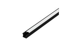 Profil encastré R2 en aluminium noir 1000x23x15mm