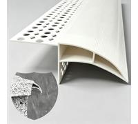 Profil Goutte D'Eau Gouttière Élargie pour Pluie, Profilé de Drainage | Profilé Gouttière Anti-Traces pour Mur, Bande de Drainage pour Façade et Avant-Toit, Installation Facile