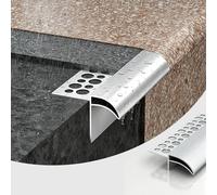 Profil Goutte D'Eau Ligne D'égouttement Étanche pour Toiture, Empêche Les Infiltrations D'eau, Déviateur D'eau Pluie, Guide D'eau Incurvé Vers Le Bas Murs Extérieurs(W1.2in/3cm,L5.9ft/1.8m)