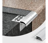 Profil Goutte D'Eau Ligne D'égouttement Étanche pour Toiture, Empêche Les Infiltrations D'eau, Déviateur D'eau Pluie, Guide D'eau Incurvé Vers Le Bas Murs Extérieurs(W0.8in/2cm,L6.6ft/2m)