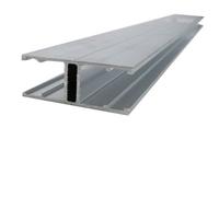Profil jonction monobloc (en H) - L: 4 m - l: 60 mm - E: 16 mm - Aluminium