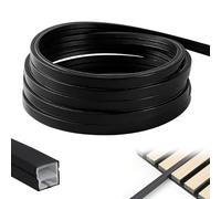 Profil LED en Silicone Flexible,Profilé LED 5m,Encastré LED pour Panneau Acoustique,Profilé en Silicone Flexible,Bande LED,pour Plafond,Placard,Bar,éclairage de Panneaux