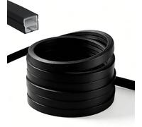 Profil LED en Silicone Flexible,Profilé LED,Profilé LED en Silicone Etanche | Encastré LED pour Panneau Acoustique 5m,Rail LEDs pour Panneaux Acoustiques,pour Plafond,Mur,TV,Panneau Acoustique
