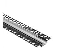 Profil LED GPS02 encastré noir, diffuseur clair 2 m
