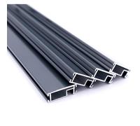 Lot de 4 Profils Alu Recoupables pour Moustiquaire Fenêtre Cadre Fixe - Aluminium Résistant - Facile à Couper (Gris Anthracite, 1600 mm)
