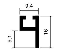 Profil porte-joint 4110 VACHETTE L.2.25 m - 866992