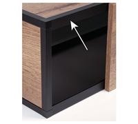 Profil pour porte coulissante pour système Cadro - longueur 3000 mm - porte rentrante haute HETTICH