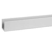 Profil U 20 x 20 x 1,5 mm longueur 2 m aluminium anodisé argent DUVAL 41-0102-3032
