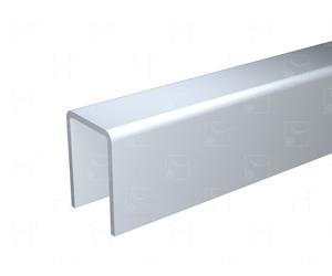 Profil U en alu dimension 25x18mm longueur 3000mm MANTION 1109A/300